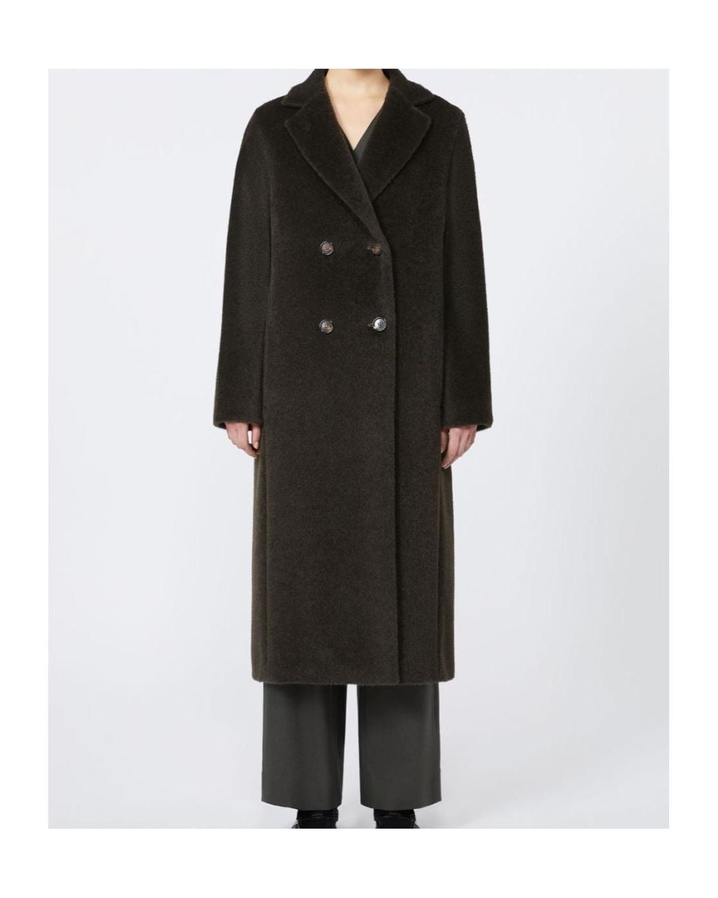 Max Mara Black 'S Rosanna Double-Breasted Coat