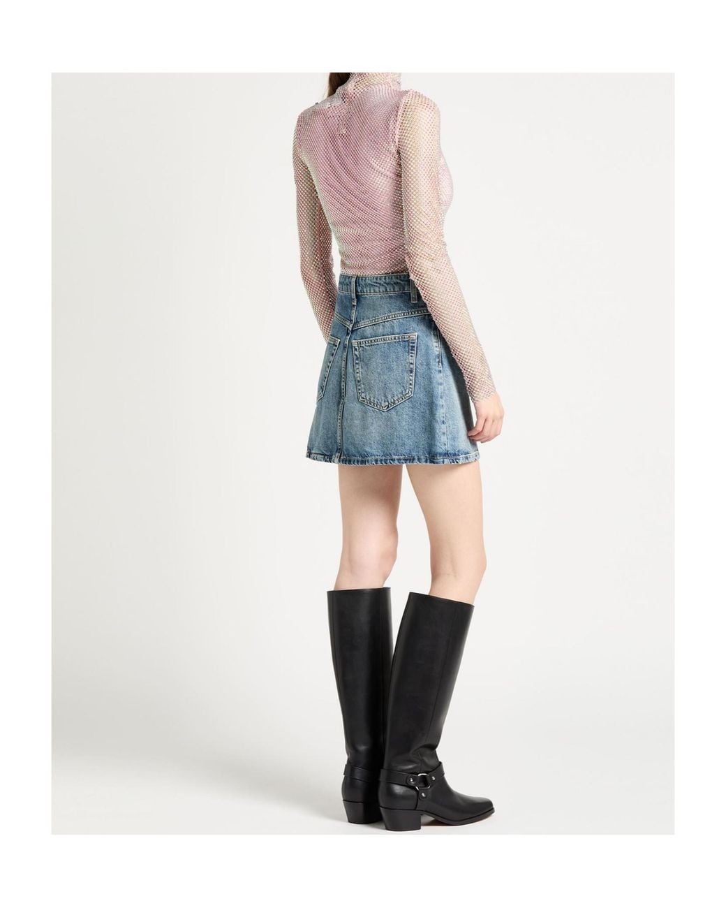 Sportmax Pink Crystal-Embellished Top