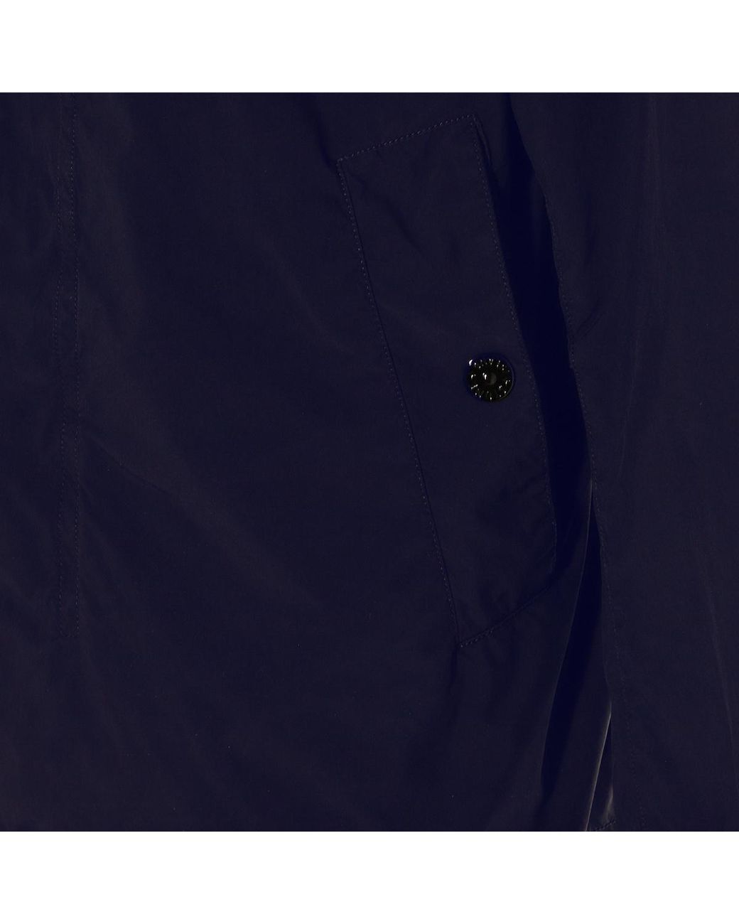 Stone Island Blue Touch Poly-Tc Logo Patch Jacket for men