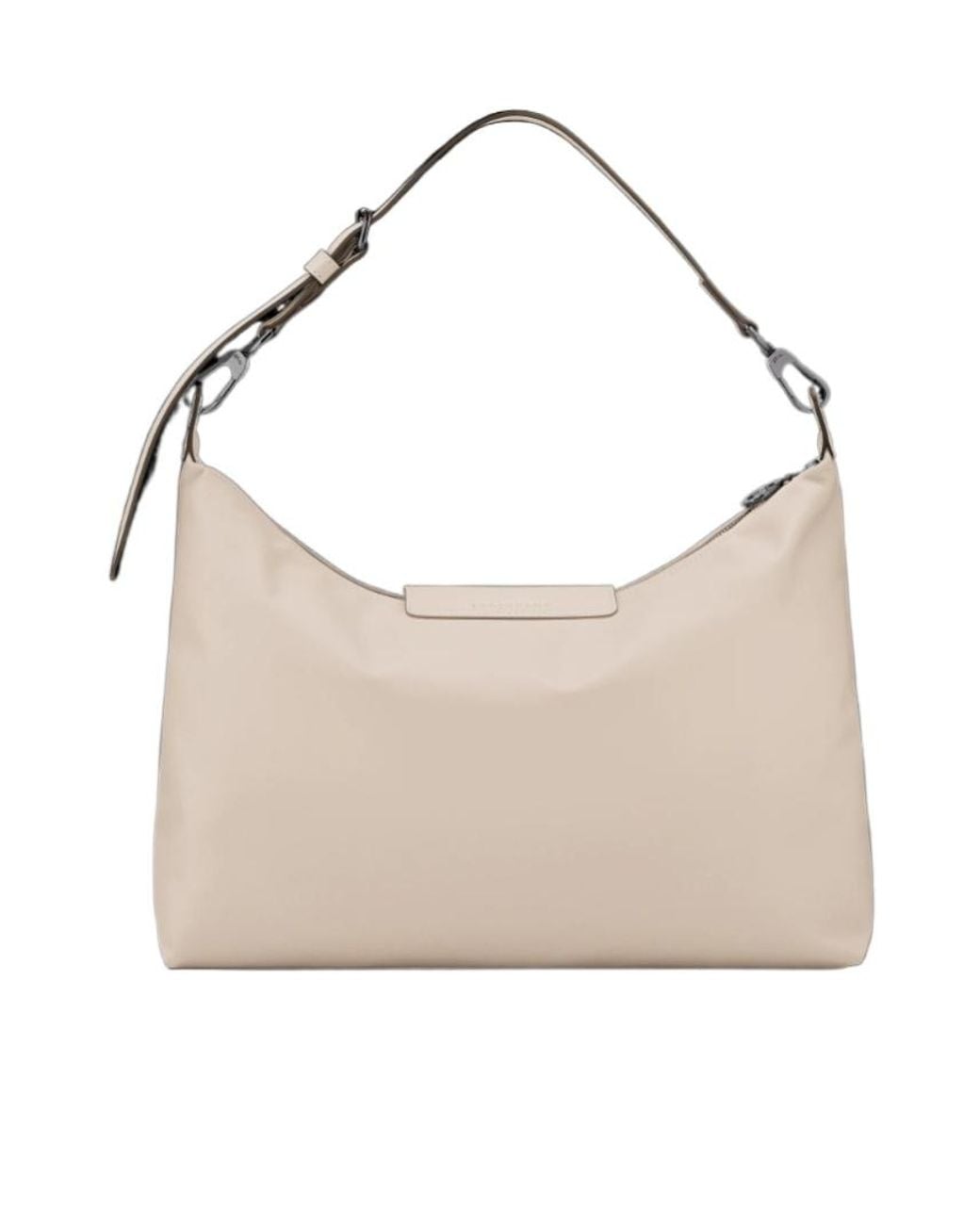 Longchamp White Flap Detail Shoulder Bag