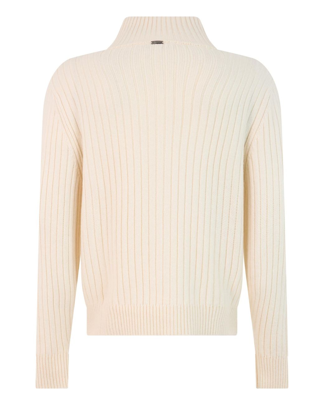 Herno Natural Ribbed Zip-Up Cardigan for men