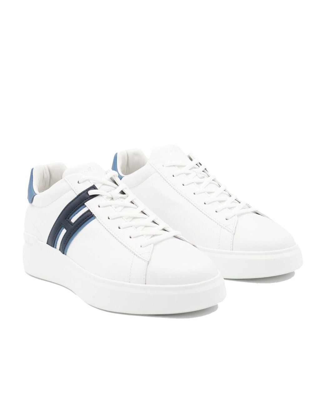 Hogan Blue H580 Low-Top Round-Toe Sneakers for men
