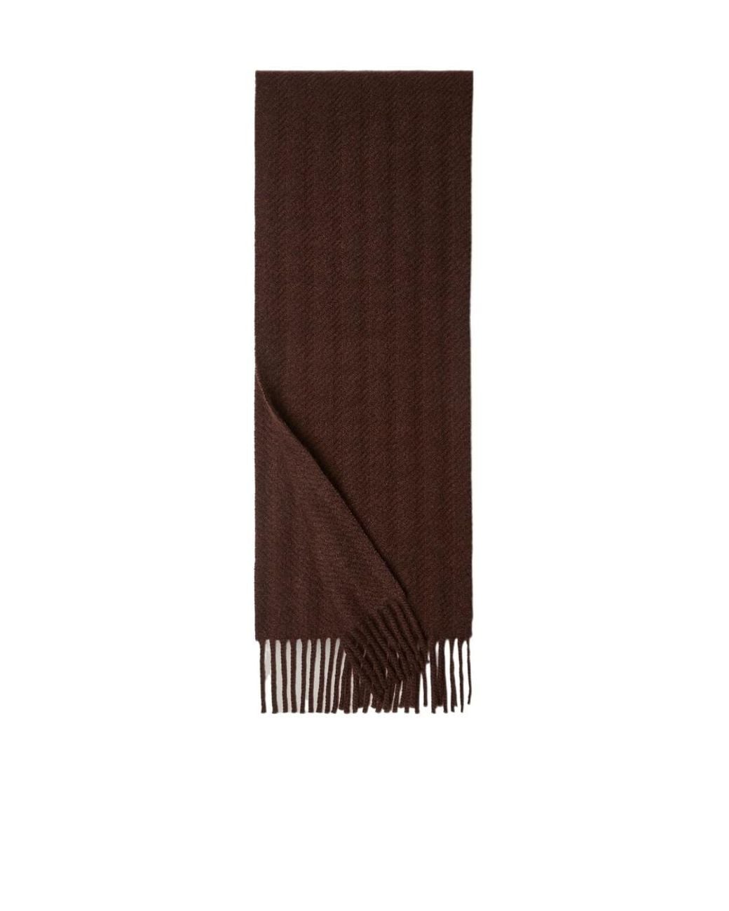 Loro Piana Brown Barré Stripe Scarf for men