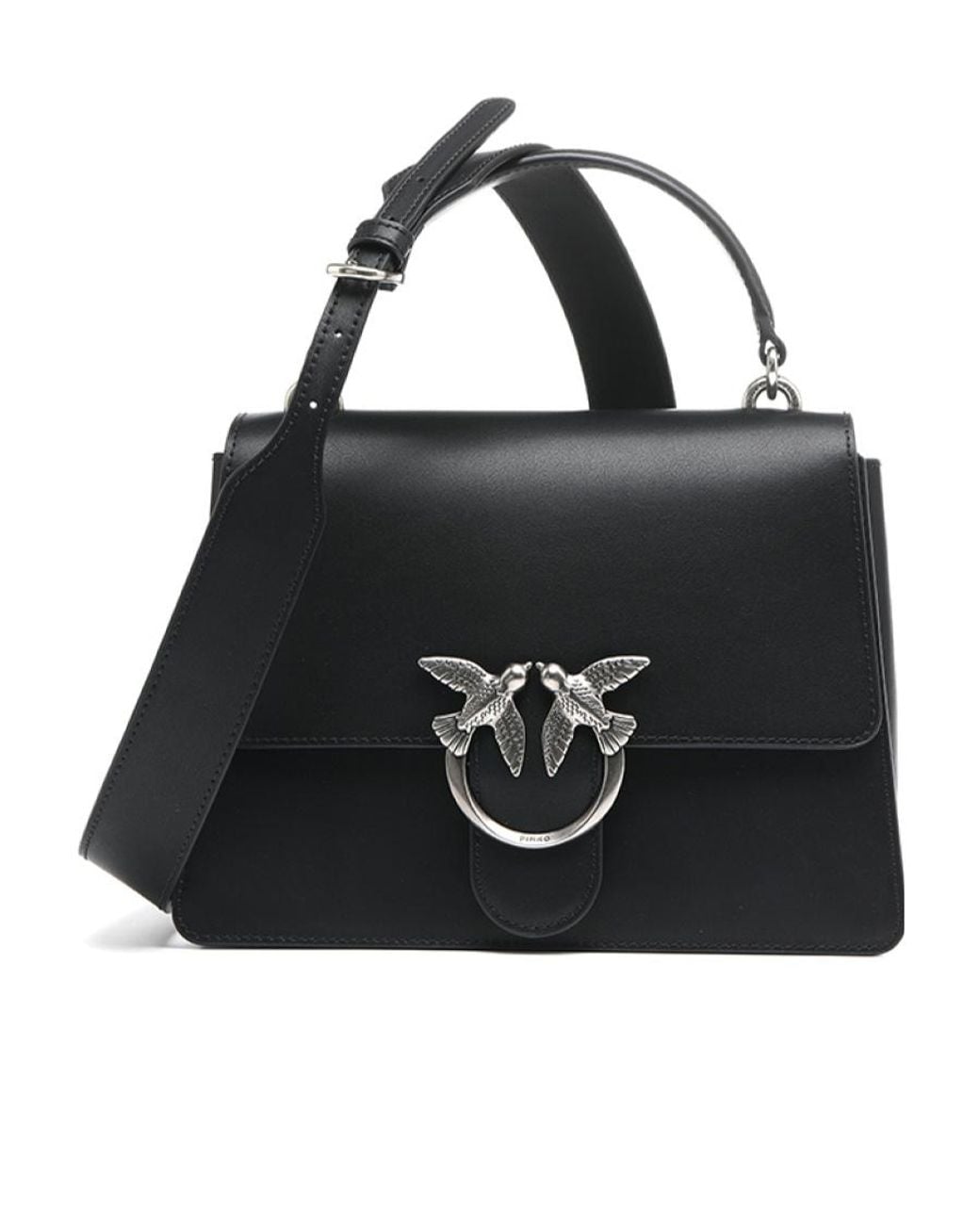 Pinko Black Classic Love One Top Handle Bag