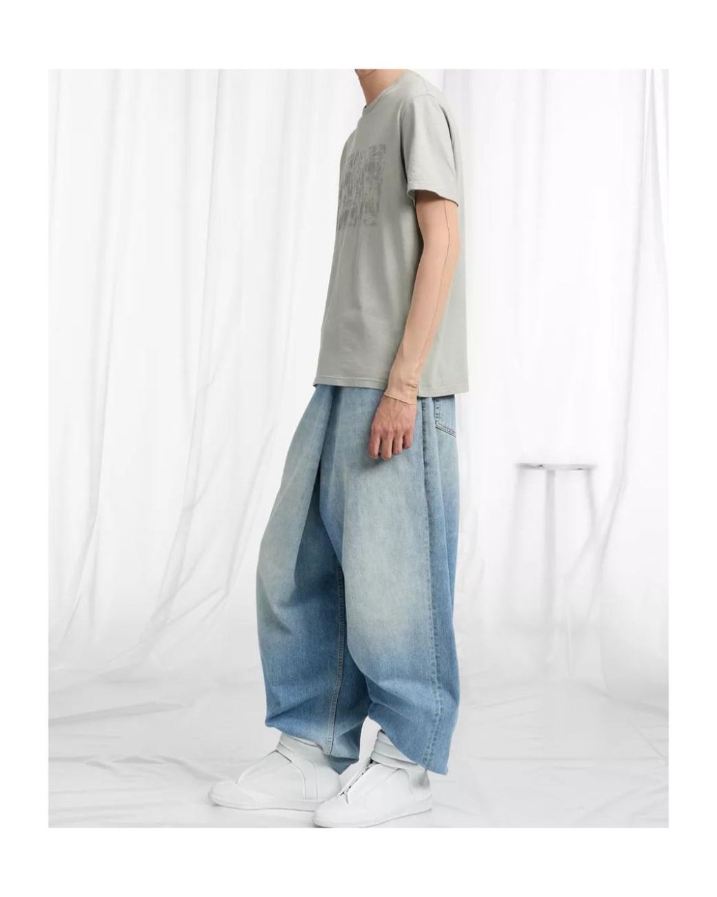 Maison Margiela Gray Wax T-Shirt for men