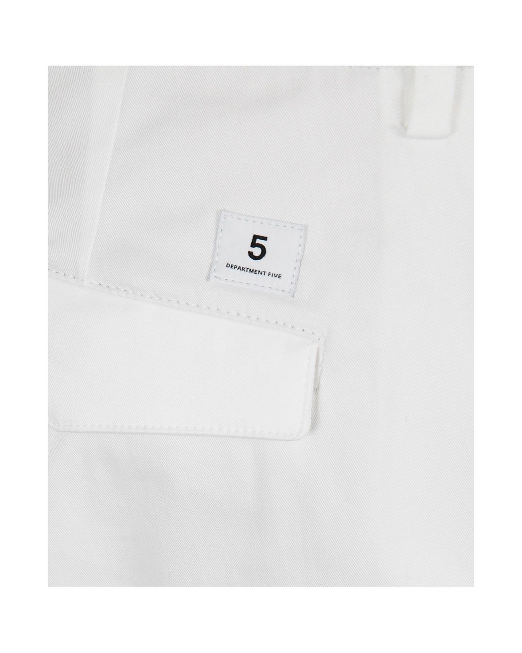 Department 5 White Pressed-Crease Trousers for men