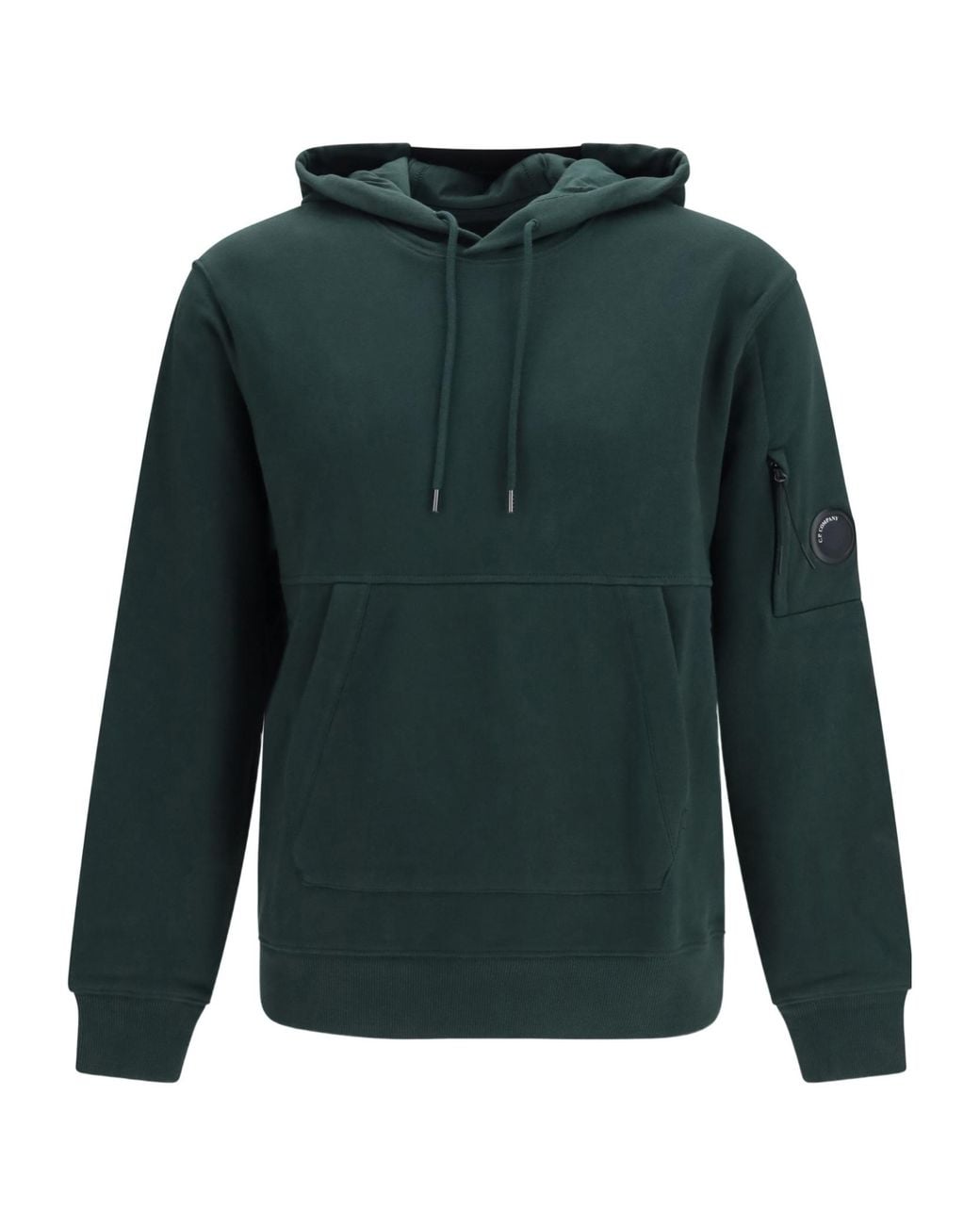 C P Company Green Lens Pocket Hoodie for men