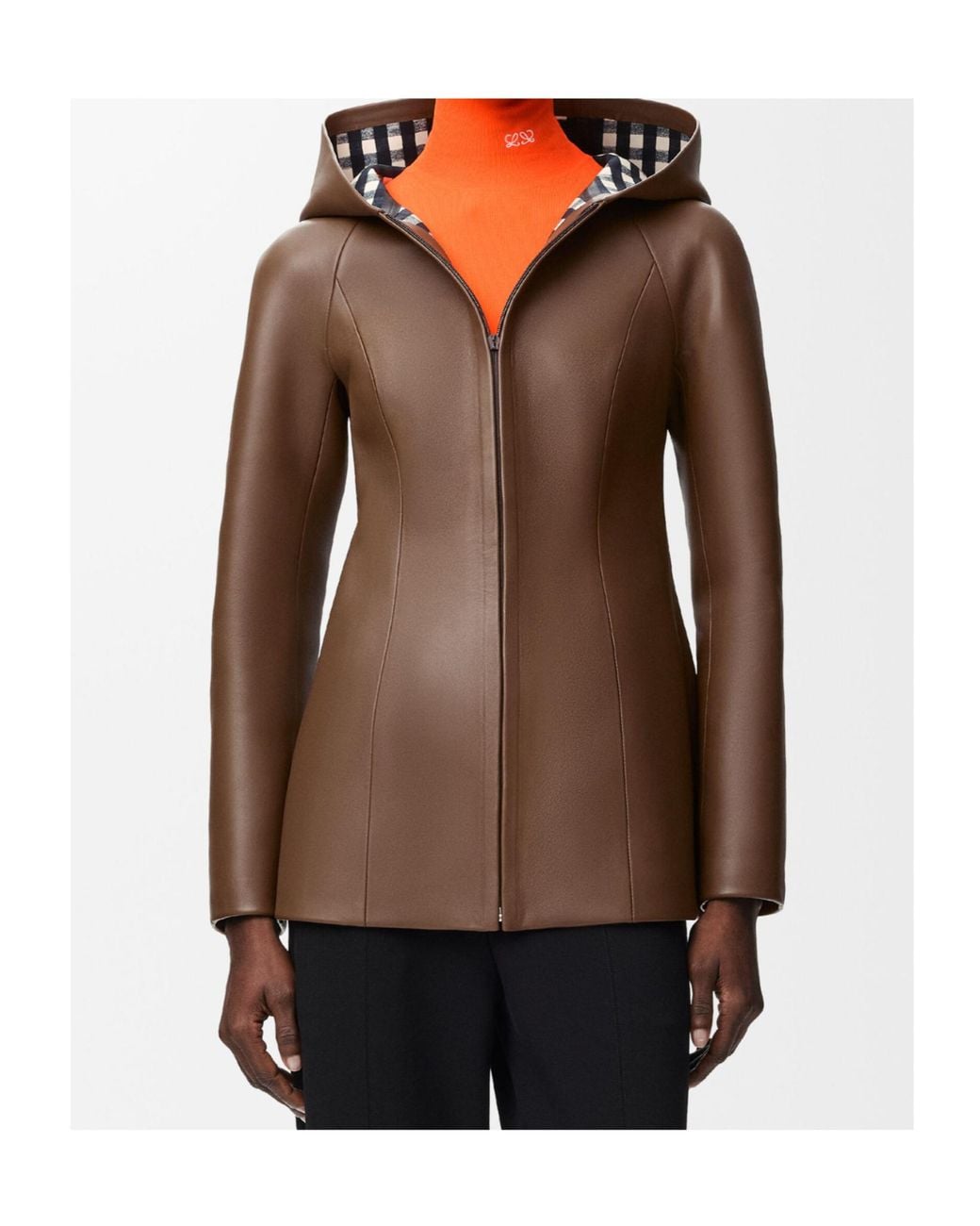 Loewe Brown Hooded Jacket