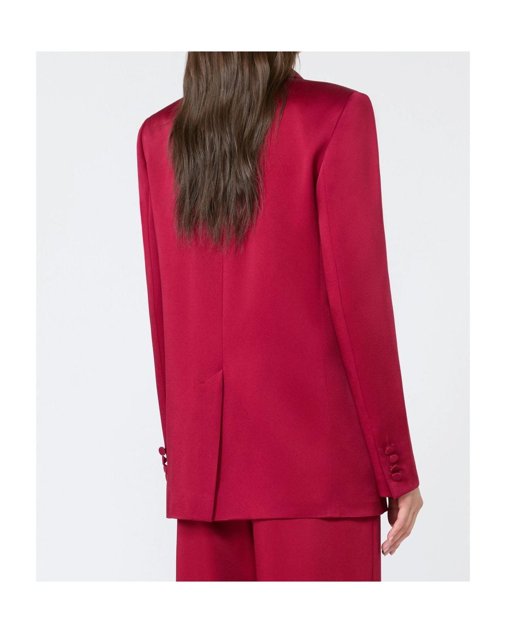 Max Mara Red Studio Msearca Double-Breasted Blazer