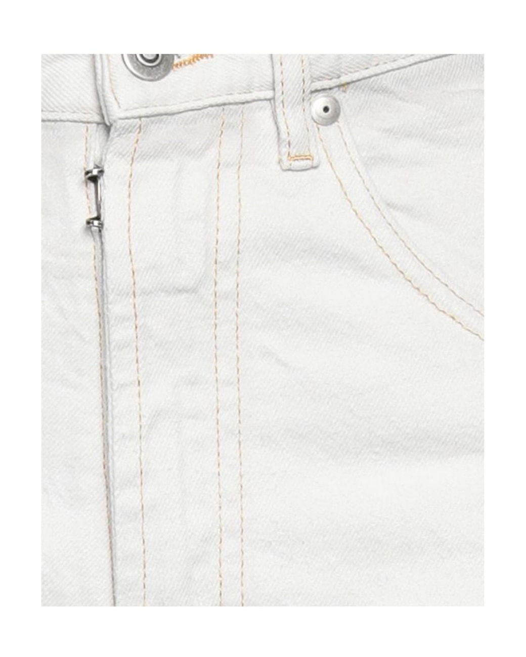 Maison Margiela White Solid Color Twill Trousers