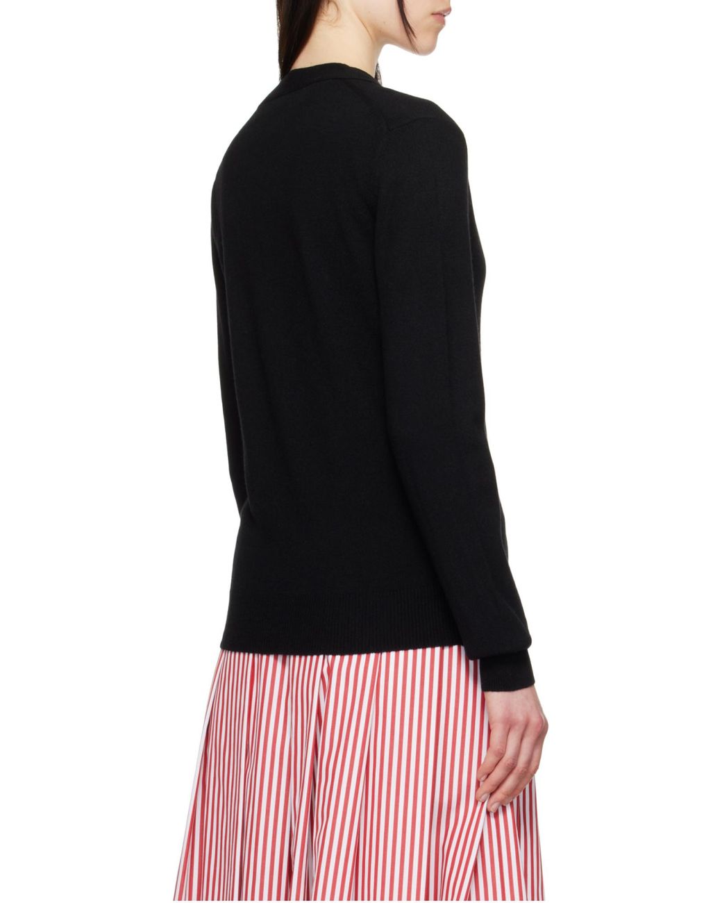 COMME DES GARÇONS PLAY Blue Comme Des Garçons Play Logo Patch Knitted Cardigan for men