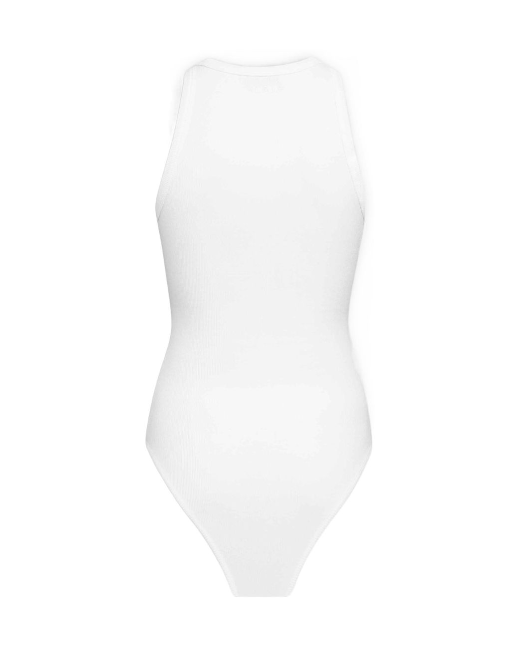 Alaïa White Alaïa Sculpting Rib Jersey Bodysuit