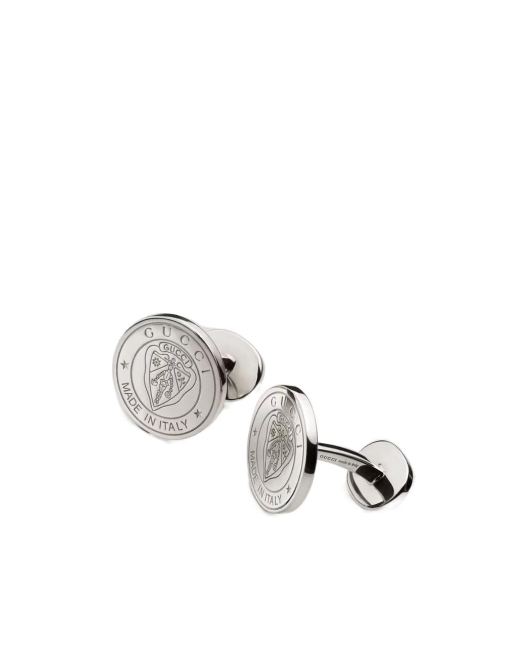 Gucci White Crest Cufflinks for men