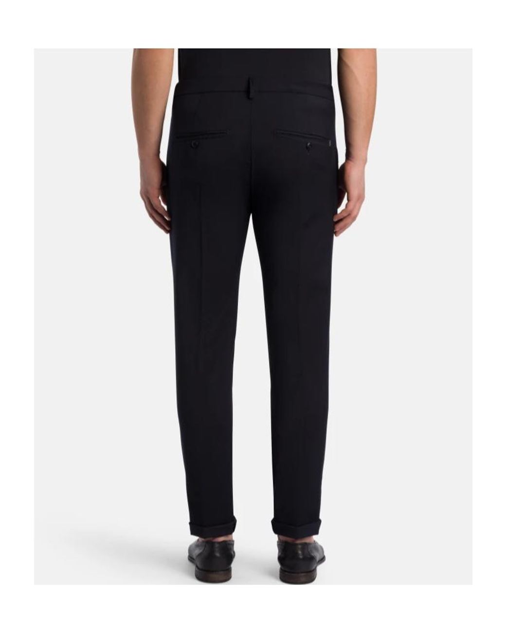 Dondup Blue Casual Pants With Belt Loops for men