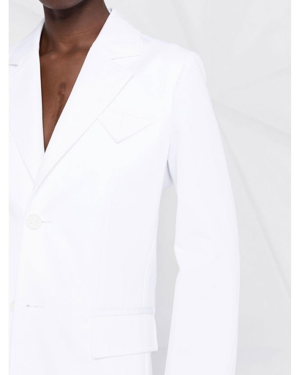 Bottega Veneta White Twill Jacket