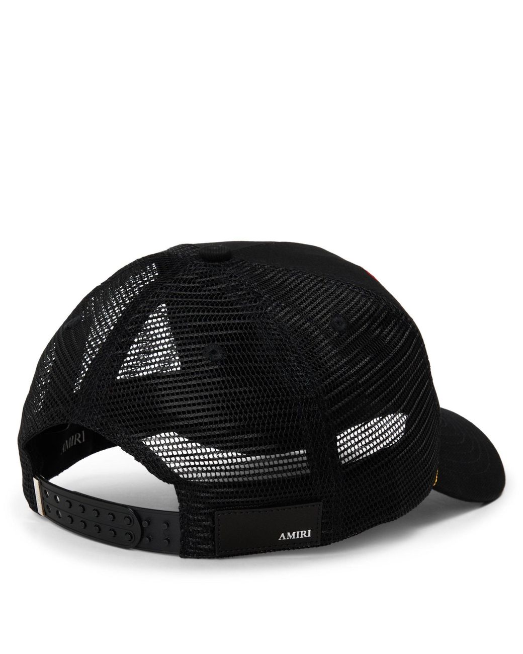 Amiri Black Mesh Trucker Cap for men