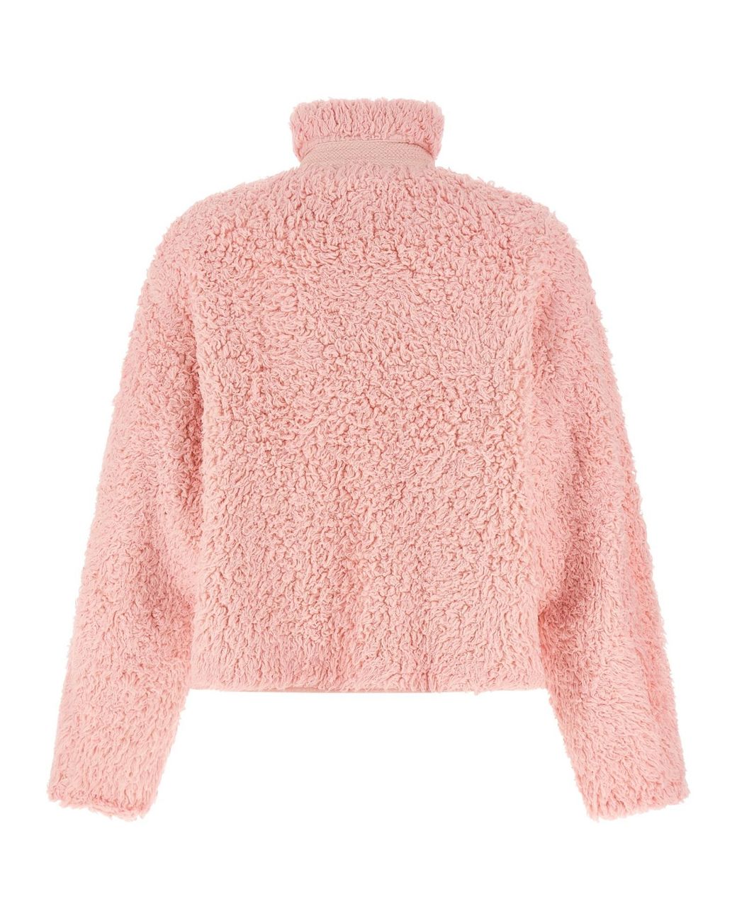 Jil Sander Pink Stand-Up Collar Fleece Jacket