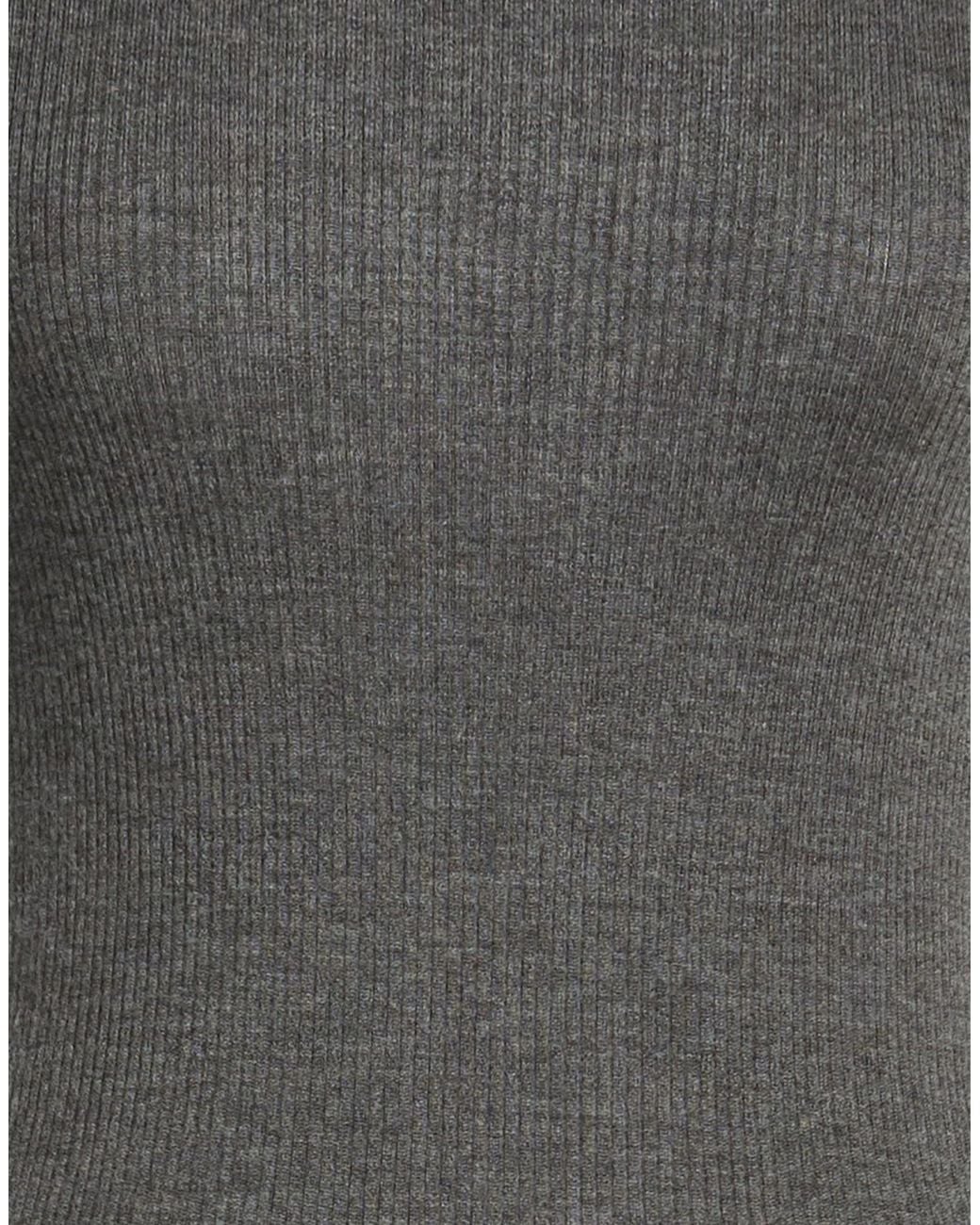 Brunello Cucinelli Gray Metallic Lightweight Knit T-Shirt