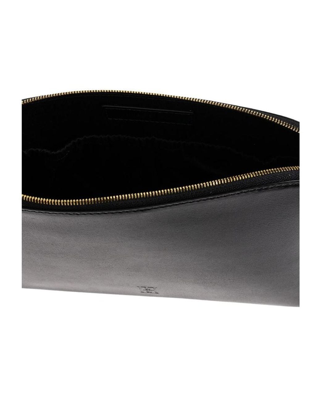 By Malene Birger Black Zipper Clutch