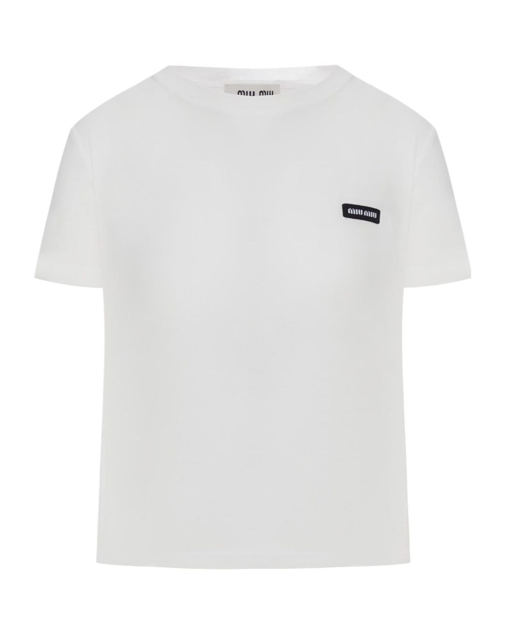 Miu Miu White Short-Sleeved T-Shirt