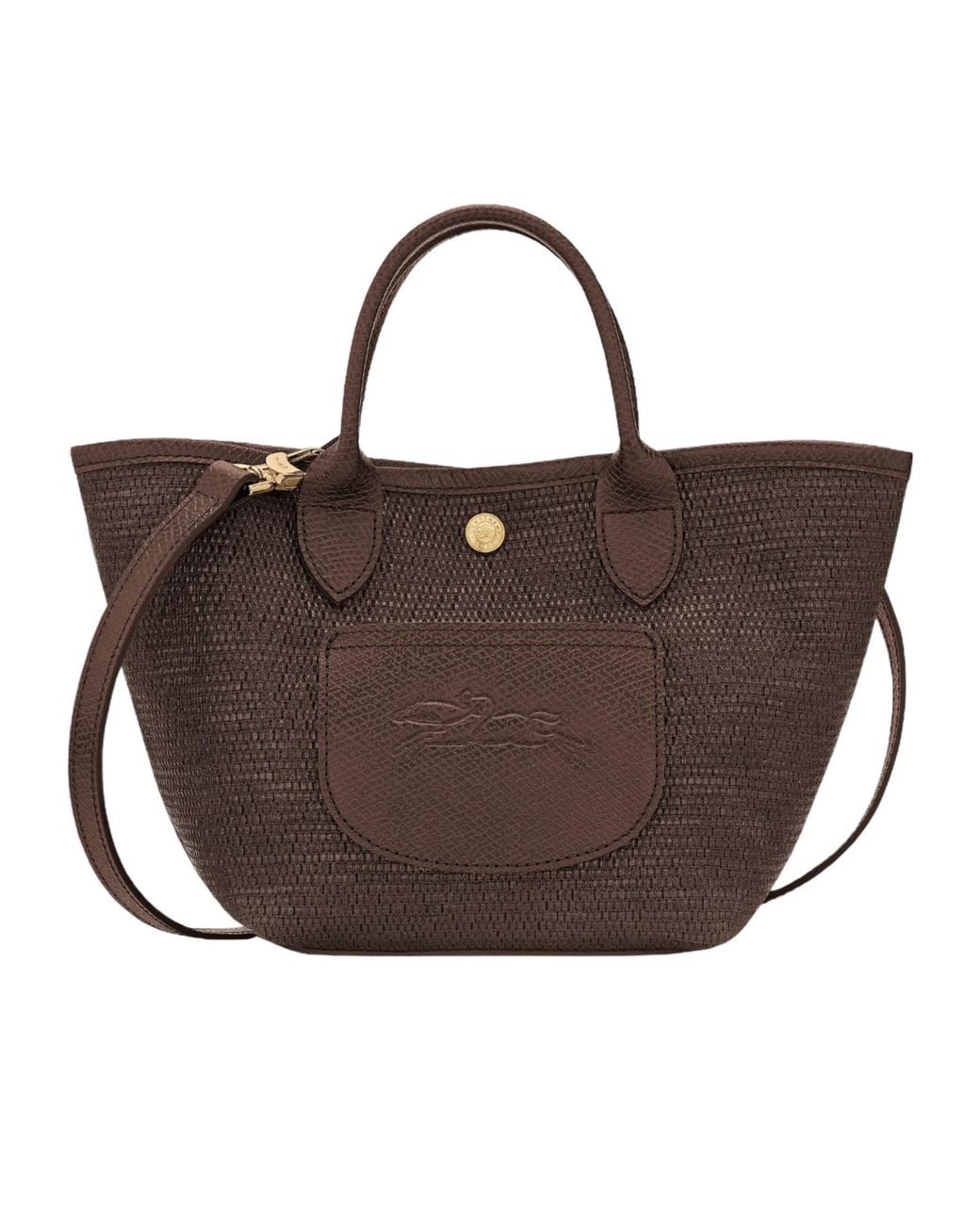 Longchamp Brown Le Pliage Collection Xs Basket Bag