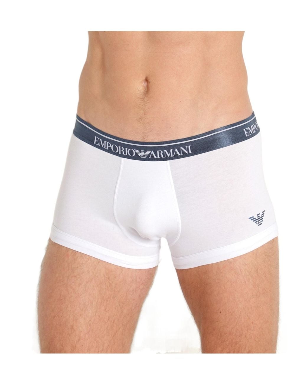 Emporio Armani White Elastic Waist Underwear for men