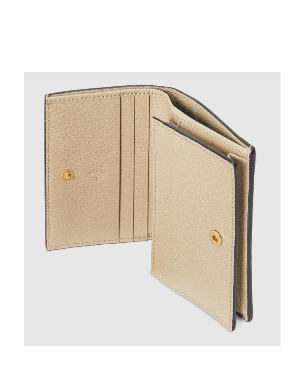 Gucci White Ophidia Gg Card Case Wallet