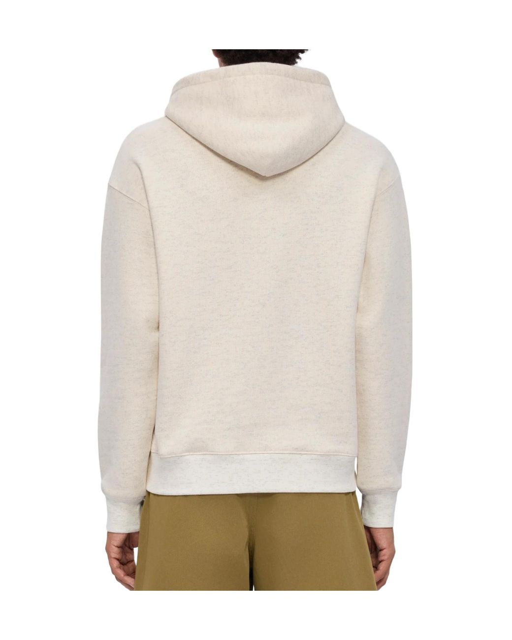 MSGM White Graphic-Print Hoodie for men
