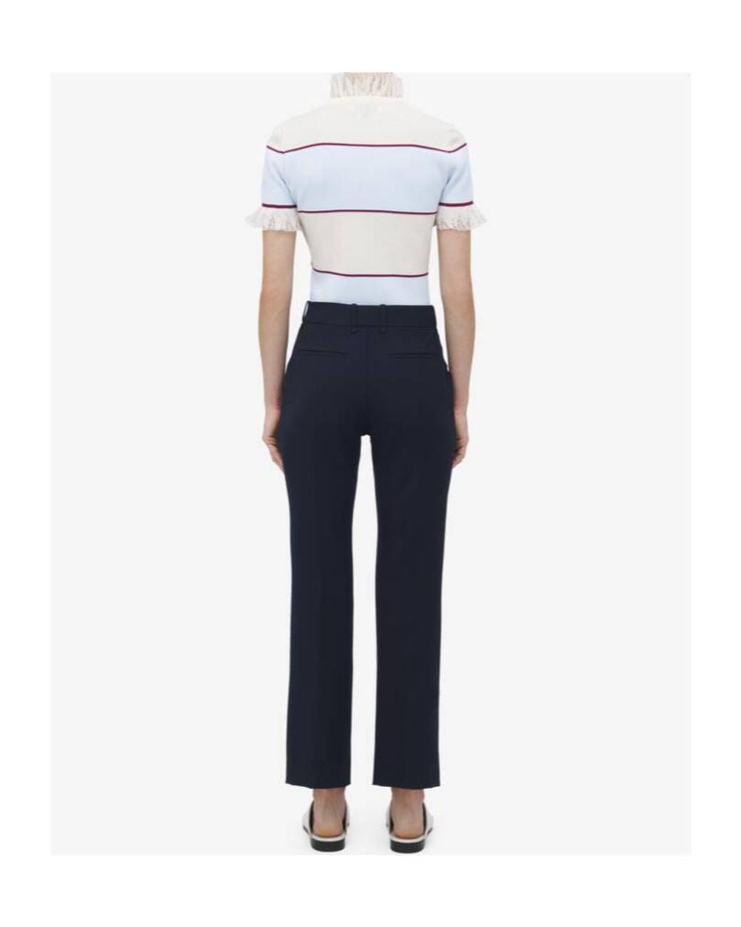 McQueen Blue Tailored Trousers