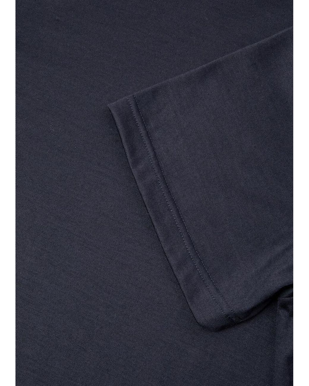 Loro Piana Blue Short-Sleeve Wool T-Shirt for men