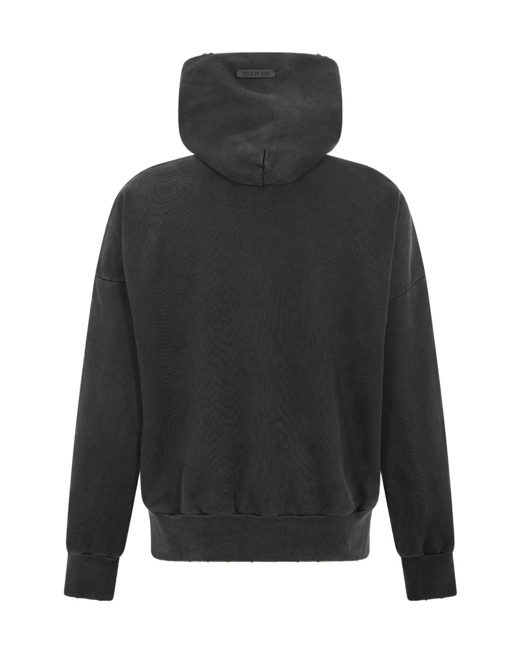 Fear Of God Gray Vintagewashed Pullover Hoodie for men