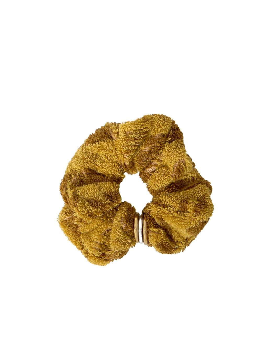 Chloé Metallic Chloé Logo Engraved Terry Scrunchie
