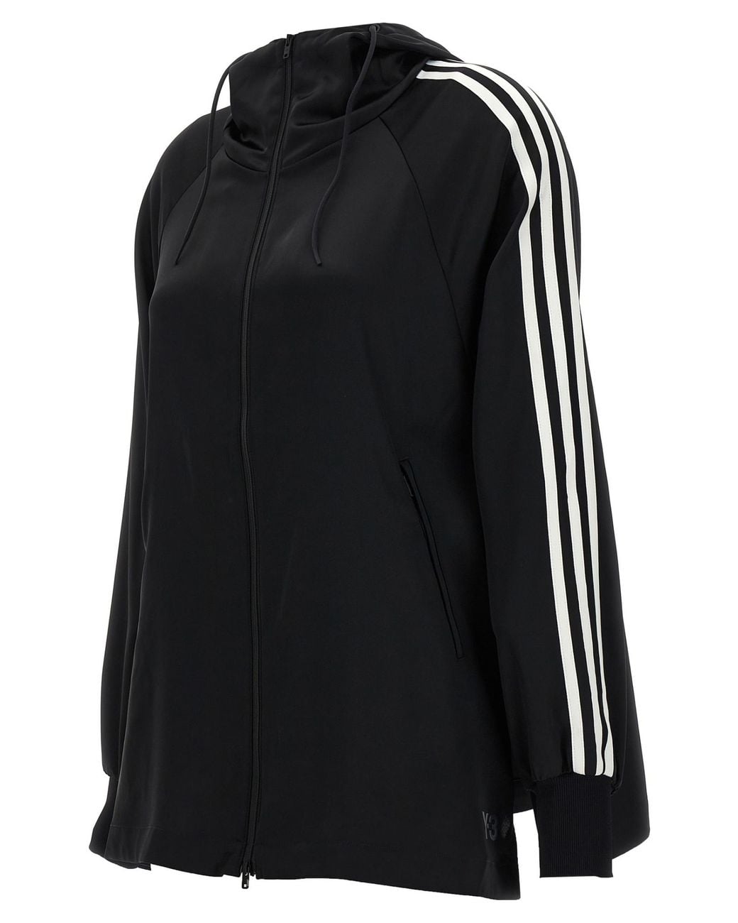 Y-3 Green Stripe Detailed Zip-Up Jacket for men