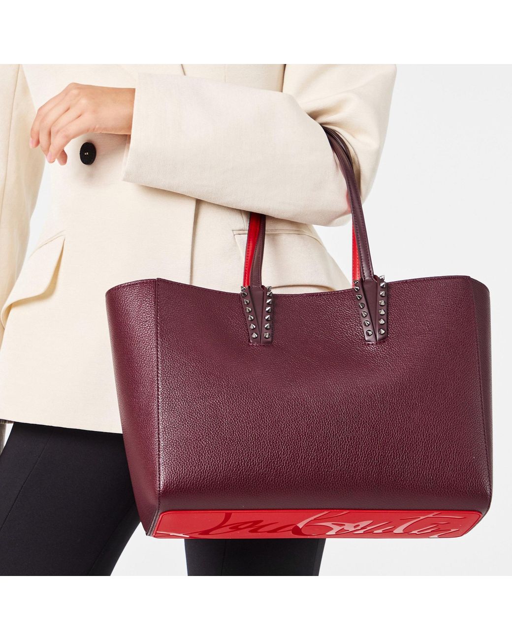 Christian Louboutin Red Cabata Small Shoulder Bag