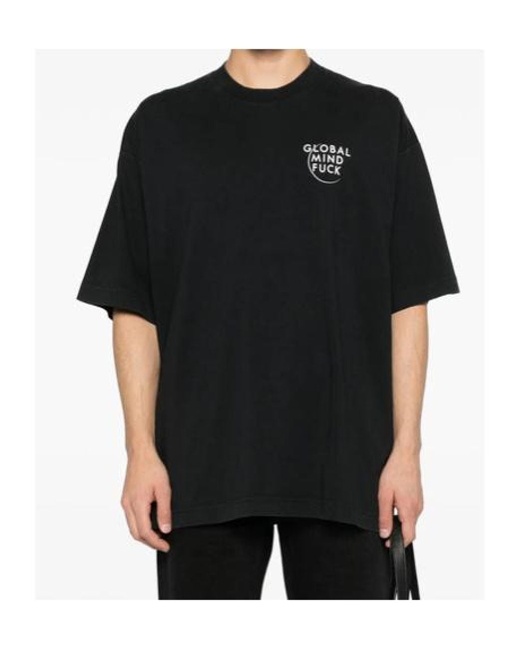 Vetements Black Global Mf T-Shirt for men