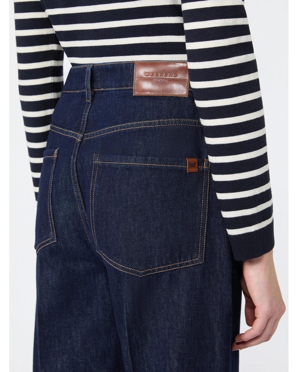 Weekend by Maxmara Blue Wkdsport Wide Leg Jeans