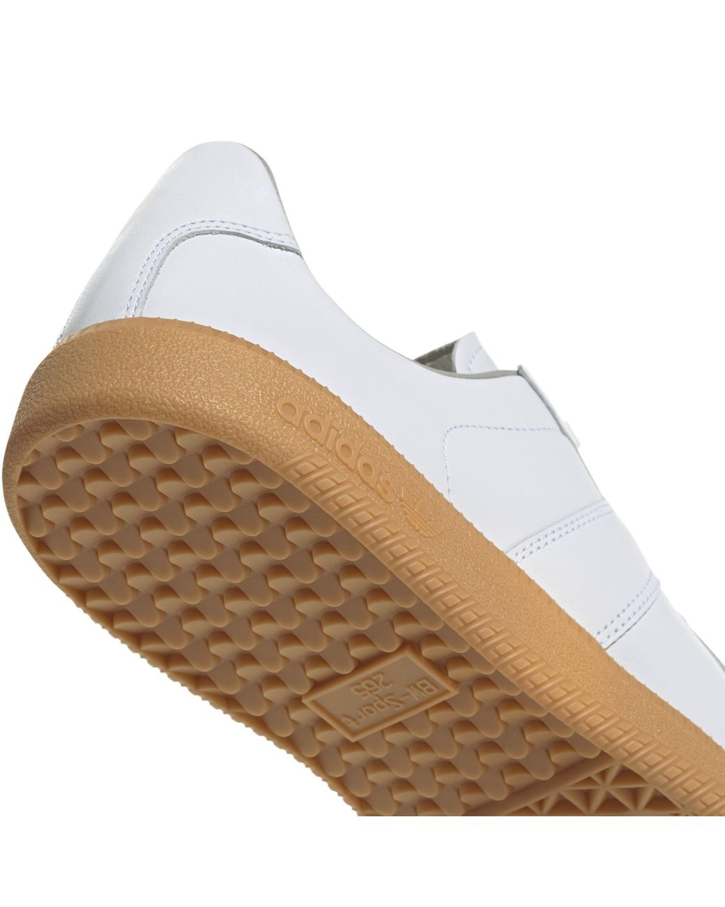 Adidas Originals White Spliced Leather Casual Shoes for men