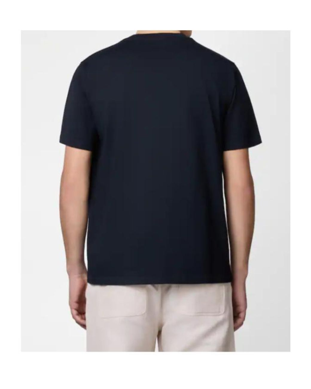 Tod's Blue Logo Embroidered Crewneck Jersey T-Shirt for men