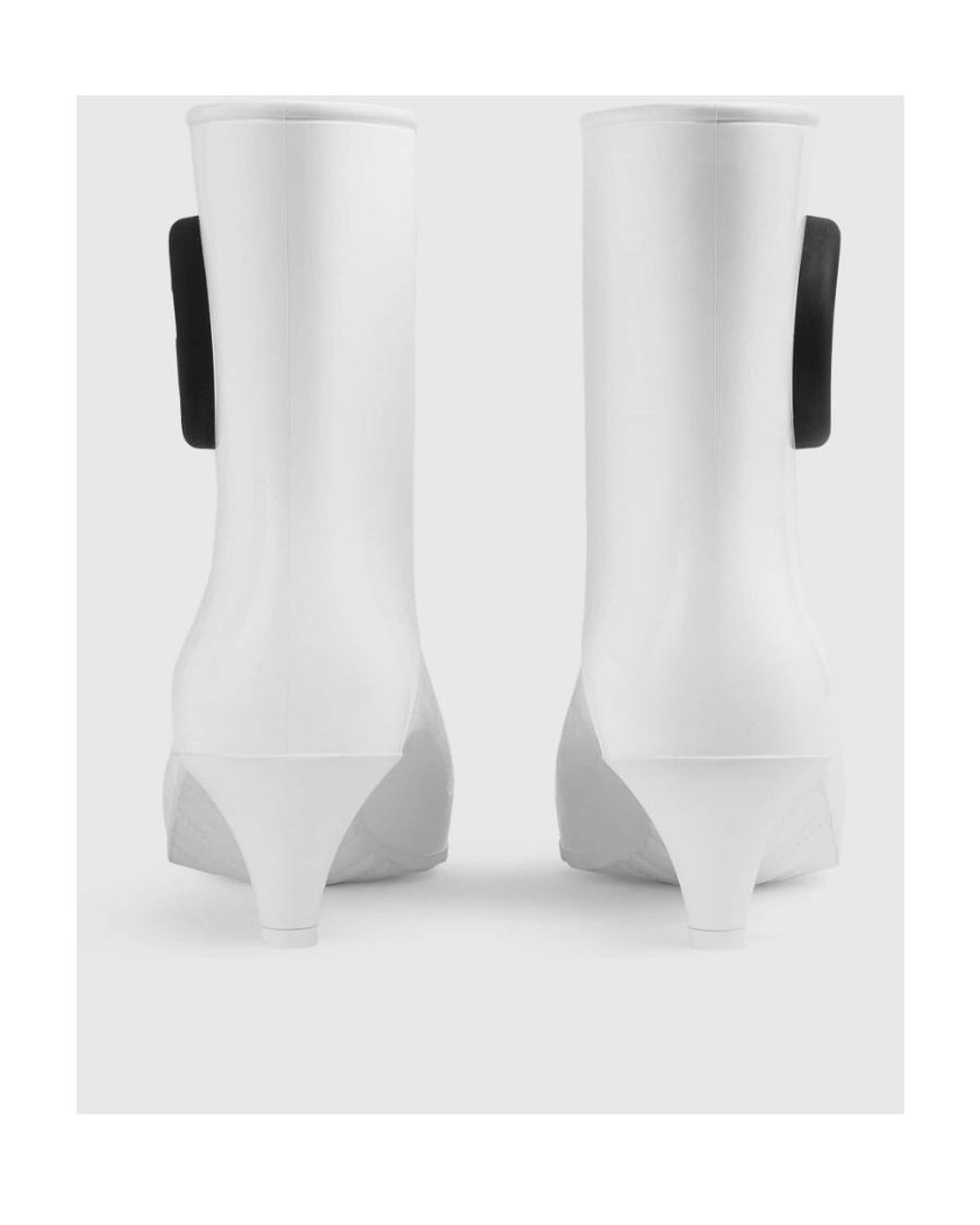 Gucci White Interlocking G Pointed-Toe Boots
