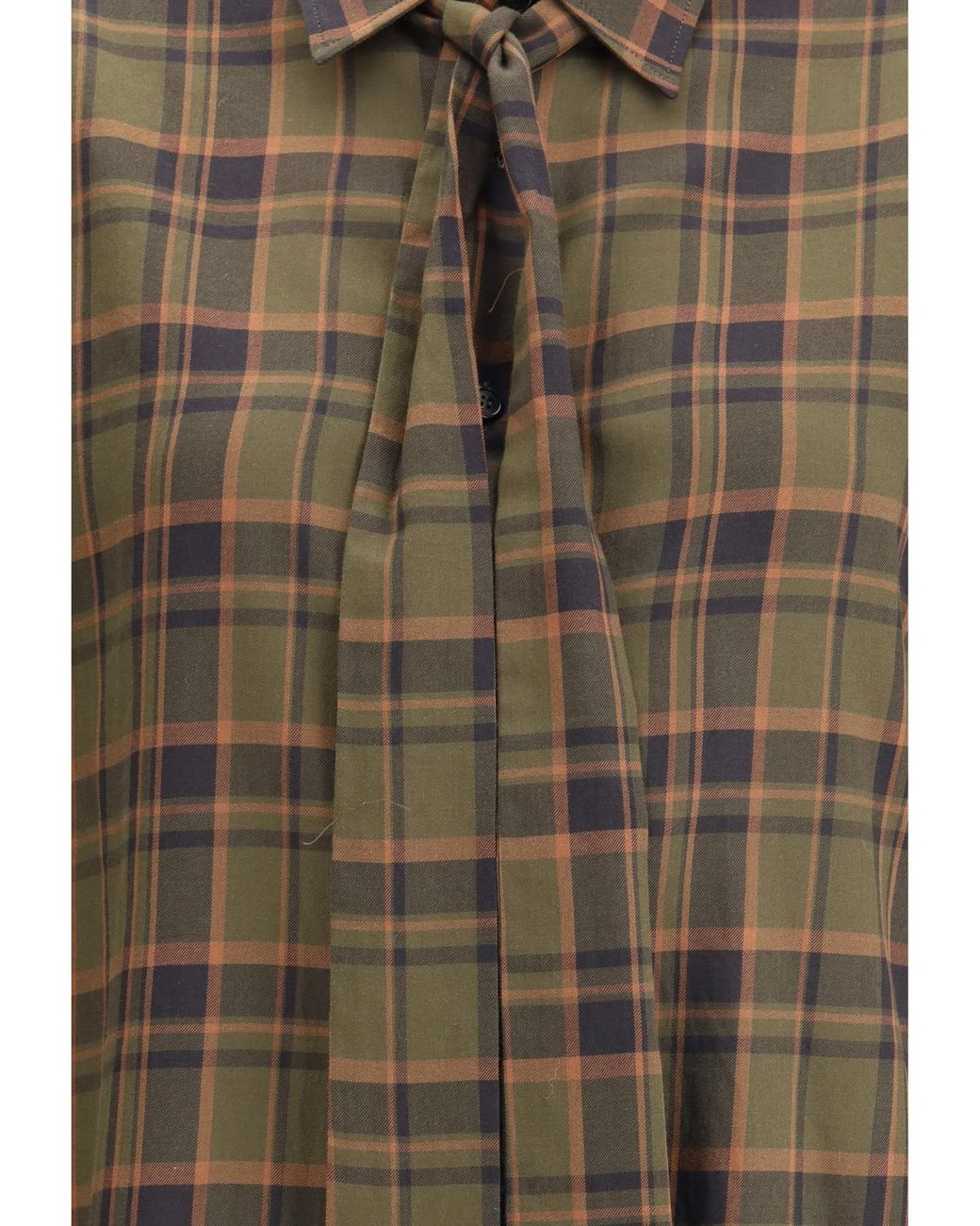 Saint Laurent Green Cassandre Lavallière Shirt