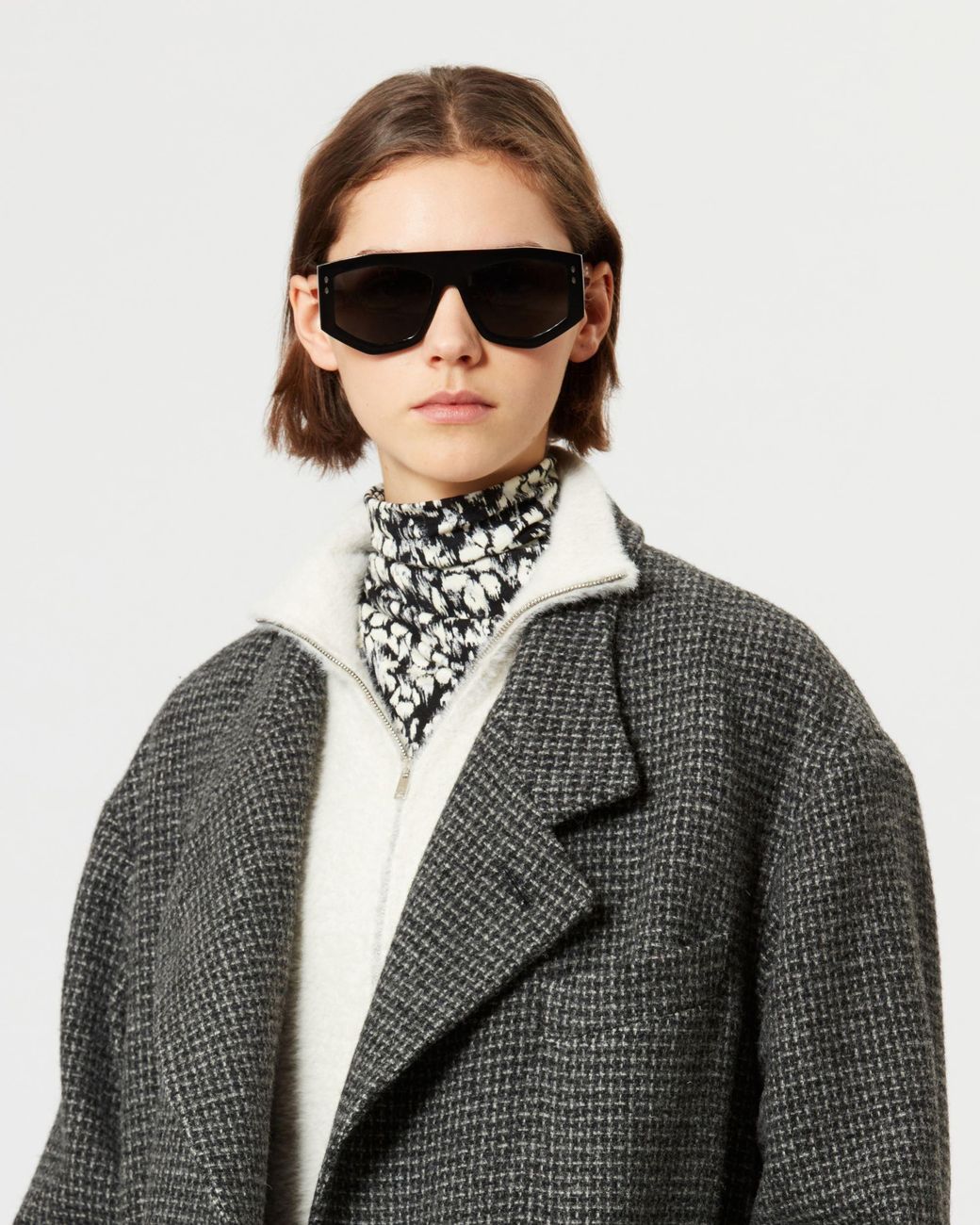 Isabel Marant Black Isabel Marant Étoile Sabine Straight Hem Coat