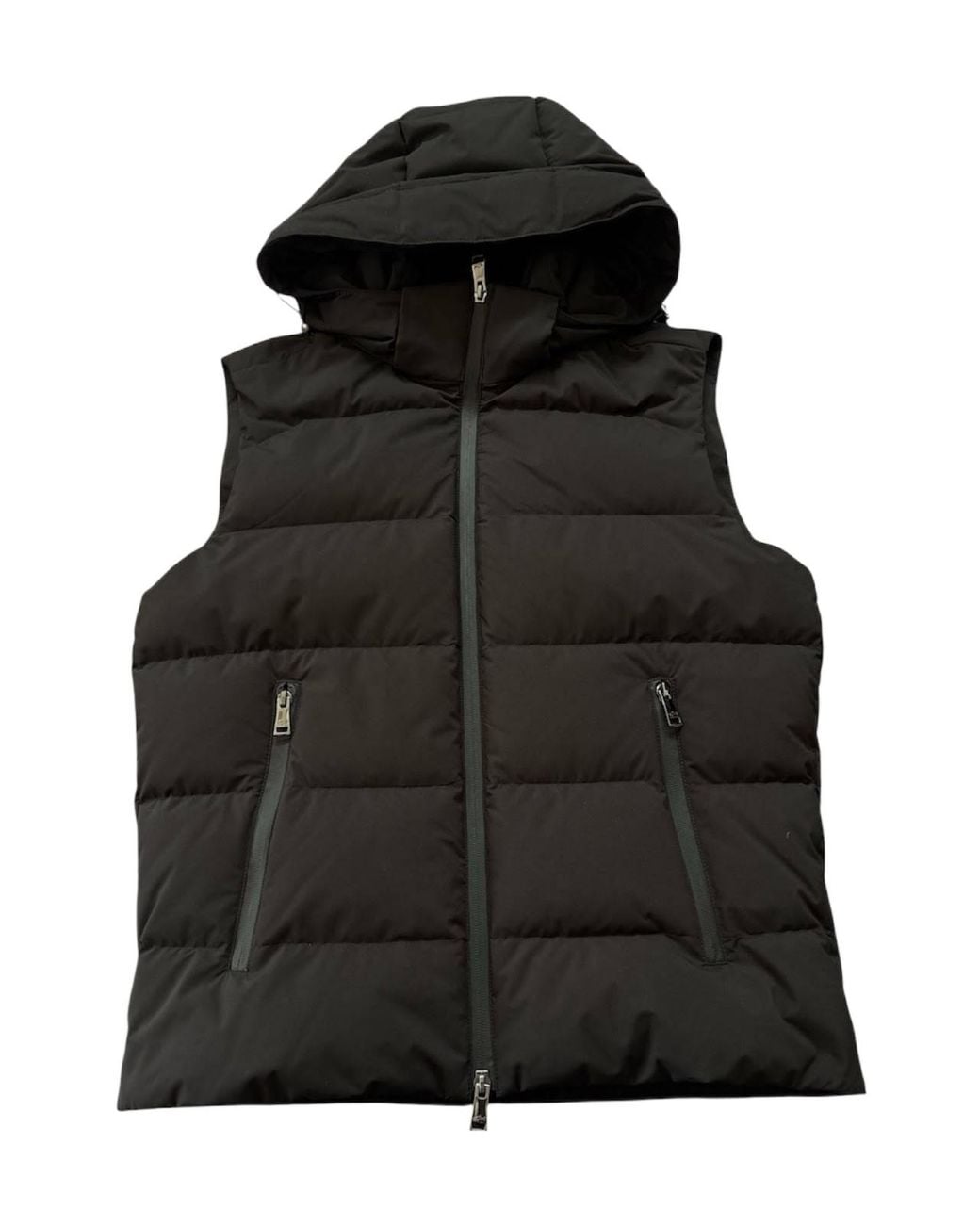 Paul & Shark Black Hooded Padded Gilet for men