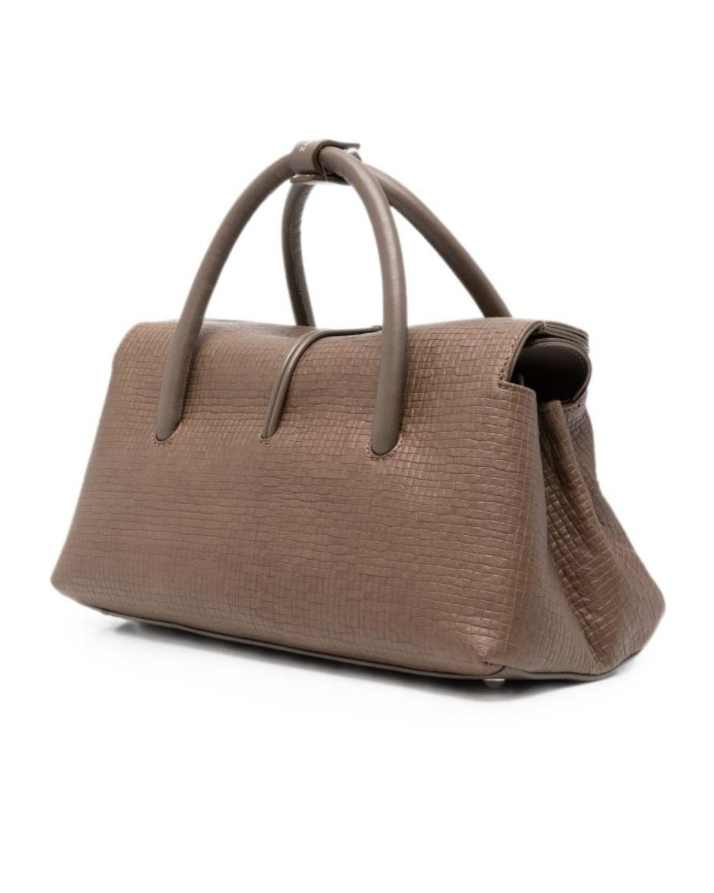Zanellato Brown Dotta Cestaia Small Shoulder Bag