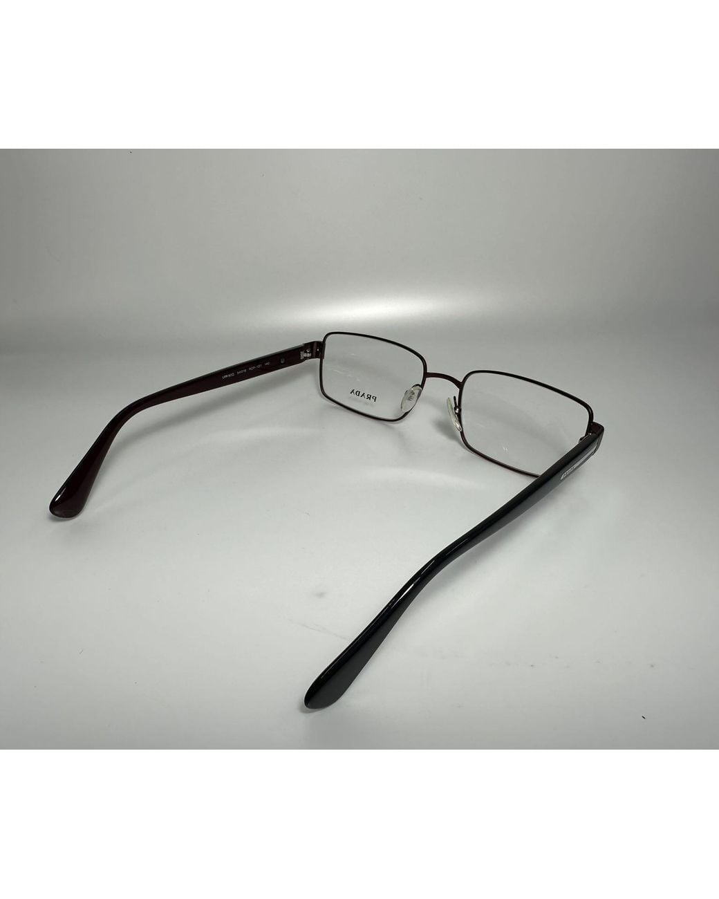 Prada White Logo Flat Mirror