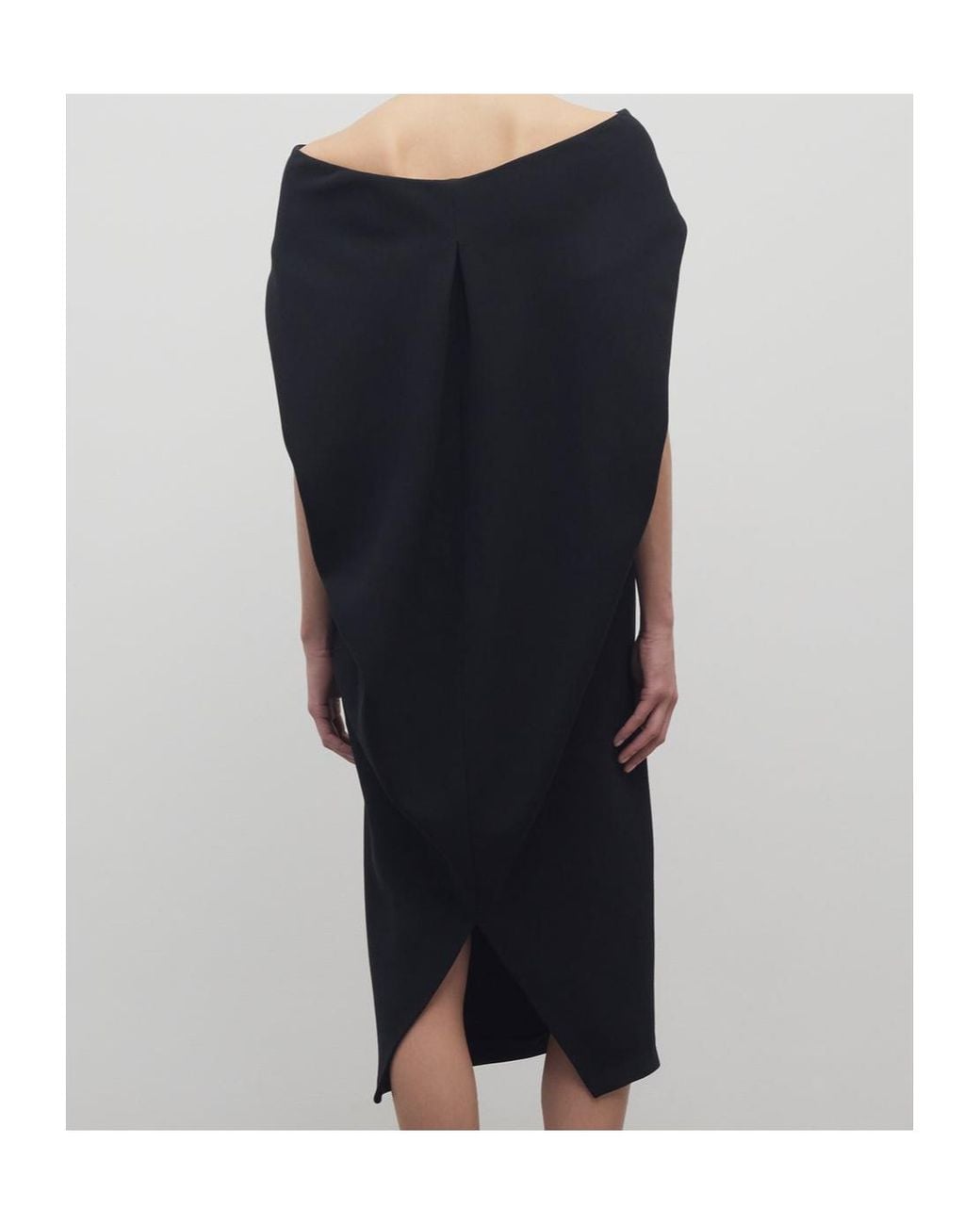 The Row Black Off-The-Shoulder Dress