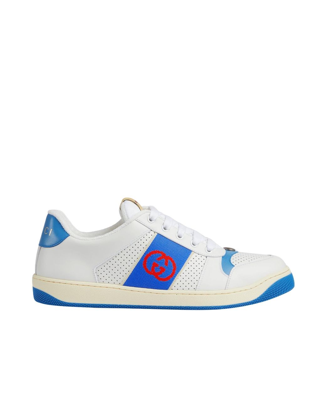 Gucci Blue Screener Low-Top Sneakers for men