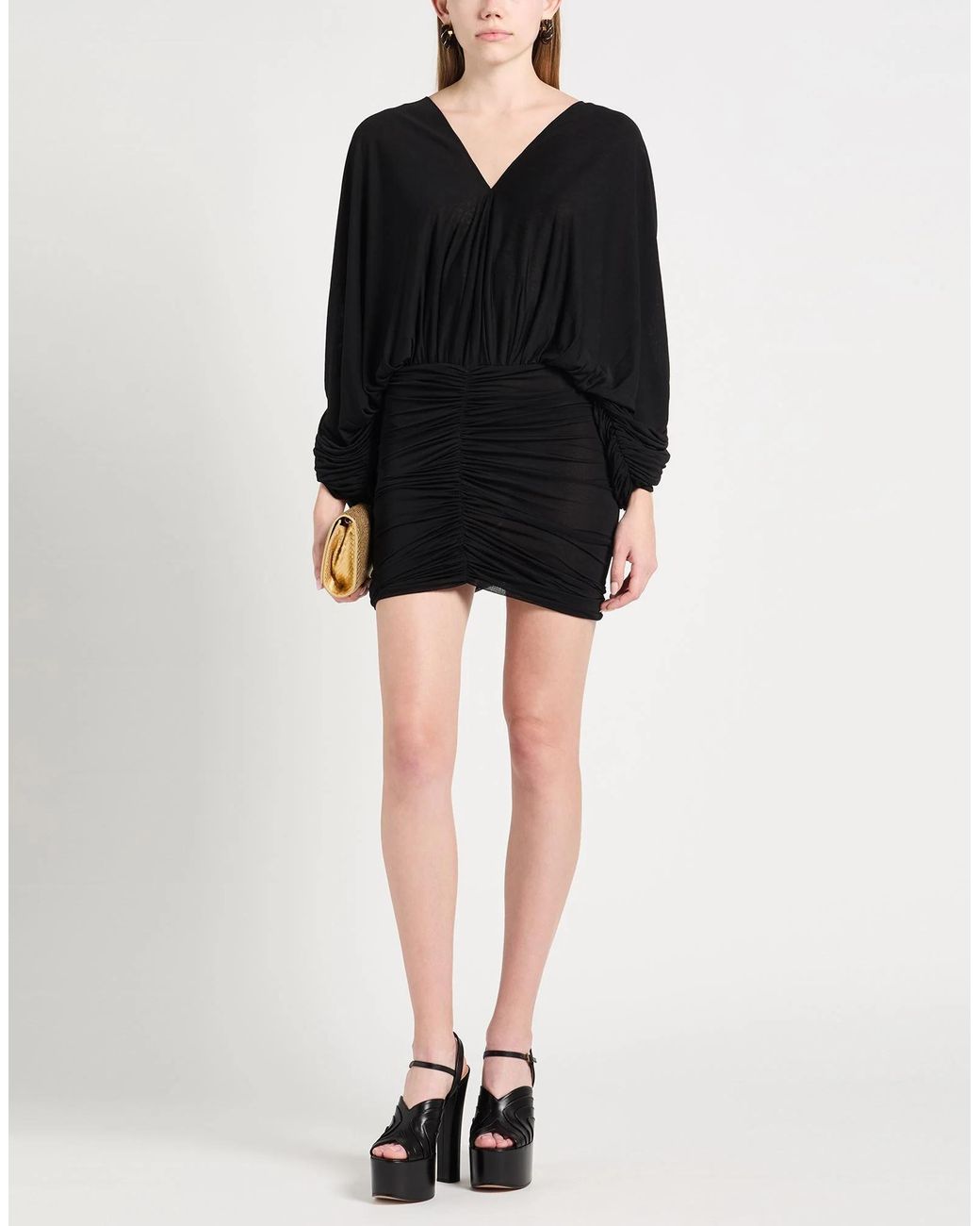 Saint Laurent Black Jersey Bodycon Dress