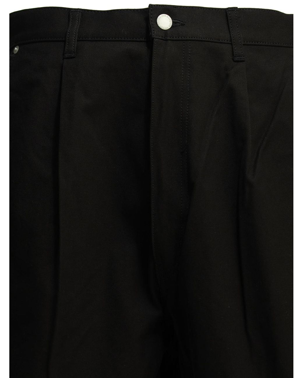 Comme des Garçons Black Comme Des Garçons Homme Pleated High-Waist Shorts for men