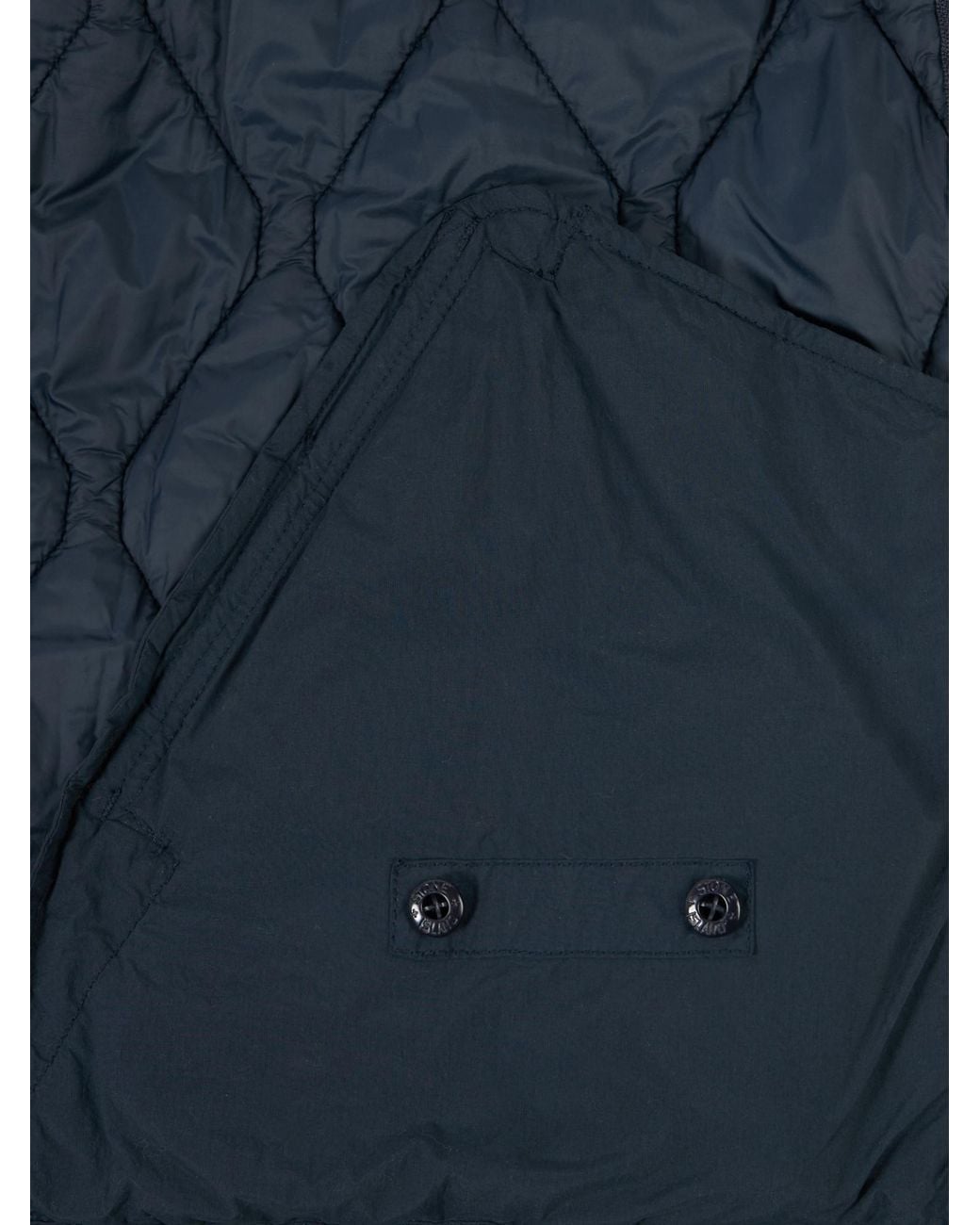 Stone Island Blue Hooded Jacket With Padding And Anti-Drop for men