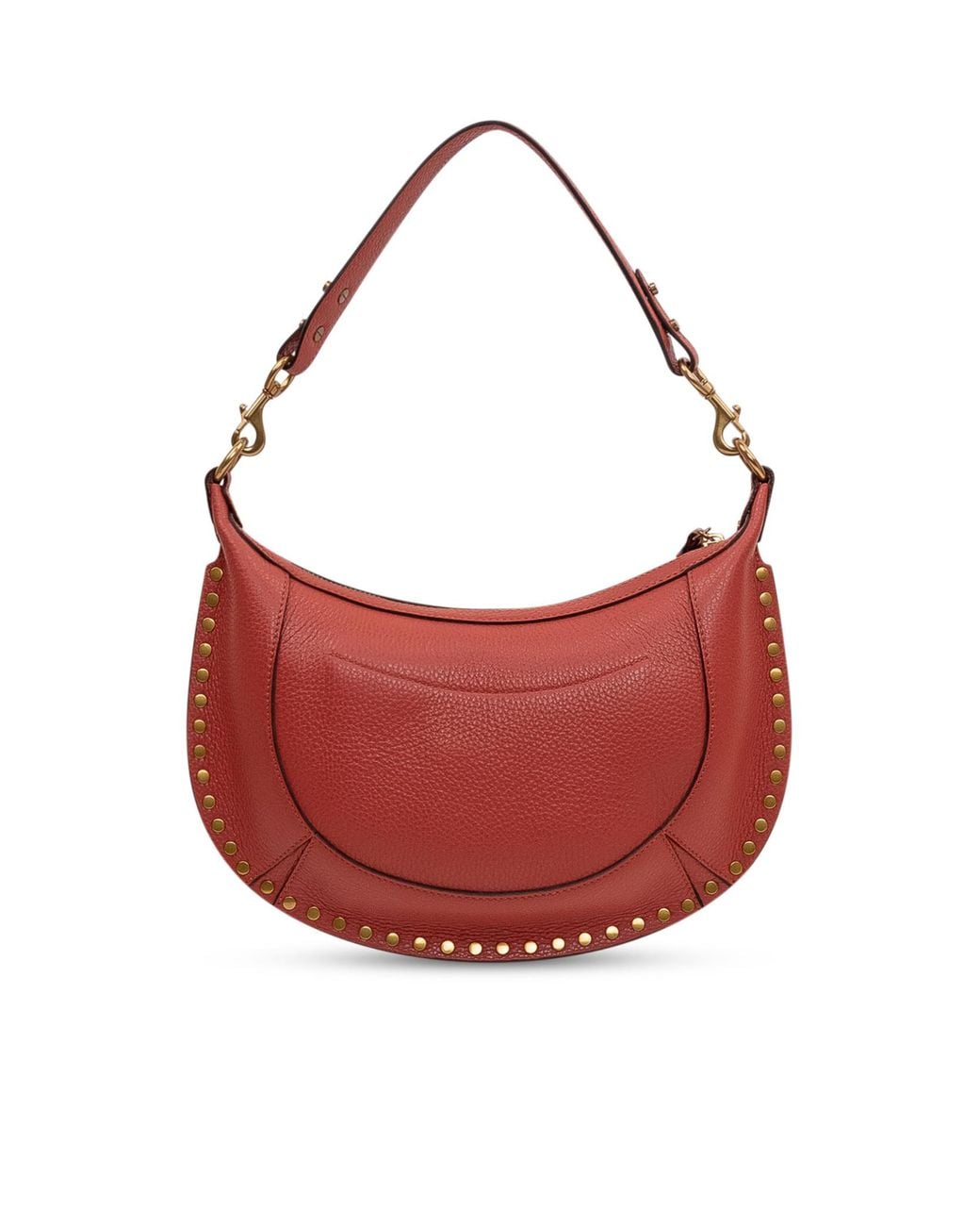 Isabel Marant Red Naoko Logo Printed Shoulder Bag